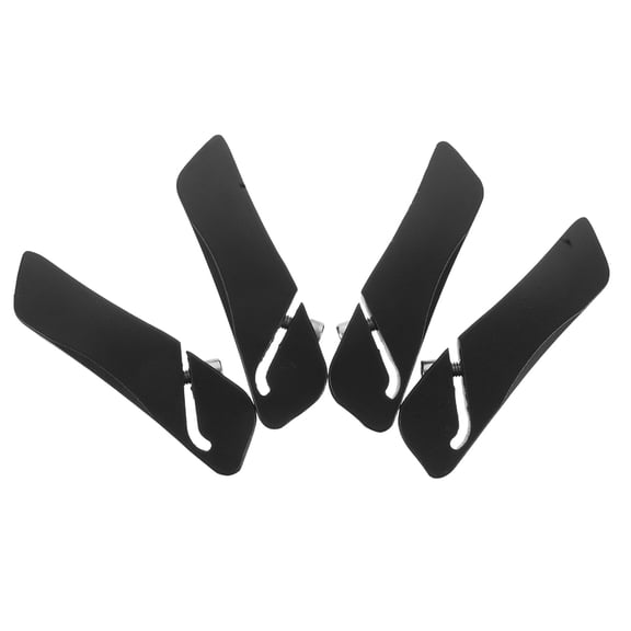 Luxshiny 2Pairs Mountain Bicycle Bar End Grips Aluminum Black Handlebar Extensions for Enhanced Stability