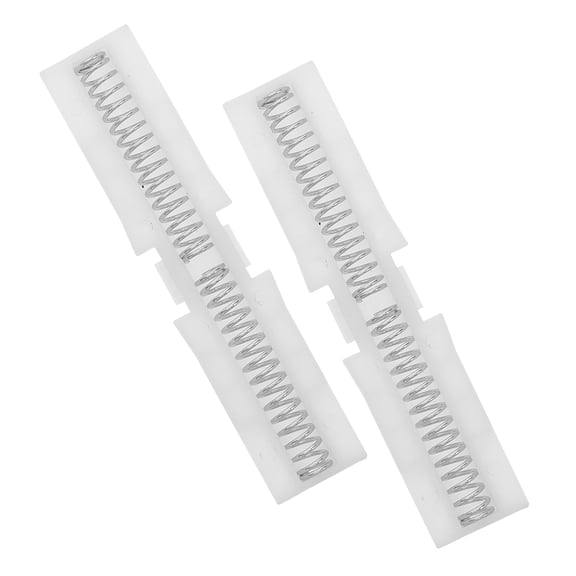 Luxshiny 2Pcs ABS Folding Door Guide Rail with Spring Loaded Hardware for Closet and Cabinet Doors