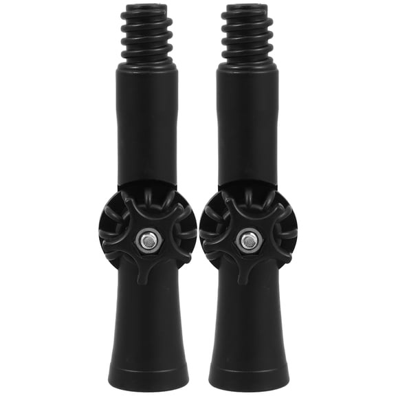 Luxshiny 2Pcs Adjustable Extension Pole Angle Adapter 360 Degree Rotatable Joint Black ABS Material