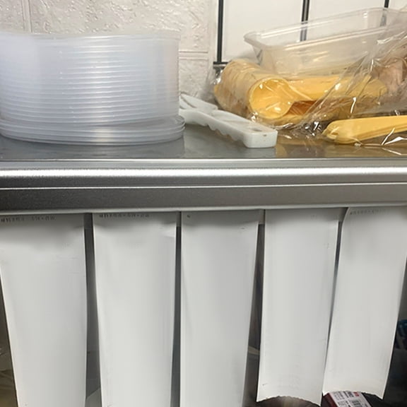 Luxshiny 2Pcs Aluminum Kitchen Order Holder Rail Plated Silver with No Punch Design for Restaurant Tickets