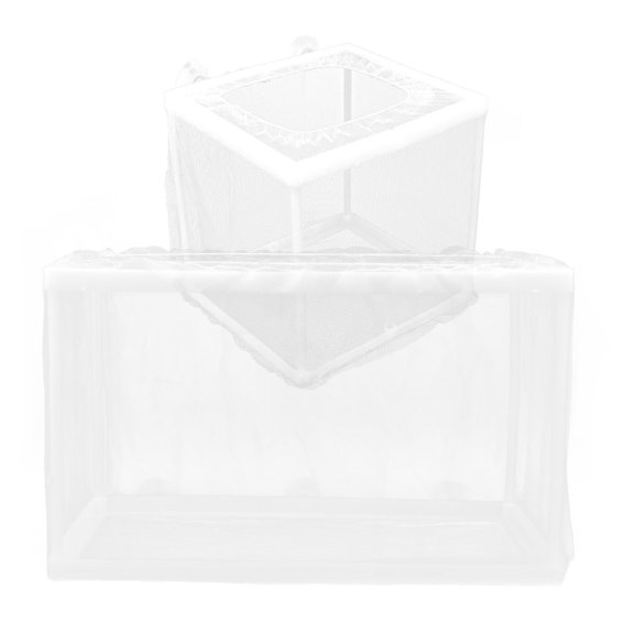 Luxshiny 2Pcs Compact Fish Breeding Divider White Plastic Fabric Aquarium Mesh Net for Easy Use and Cleaning
