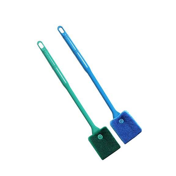 Luxshiny 2Pcs Aquarium Scrubber for Fish Tank Cleaning Durable Material with Non Slip Grip