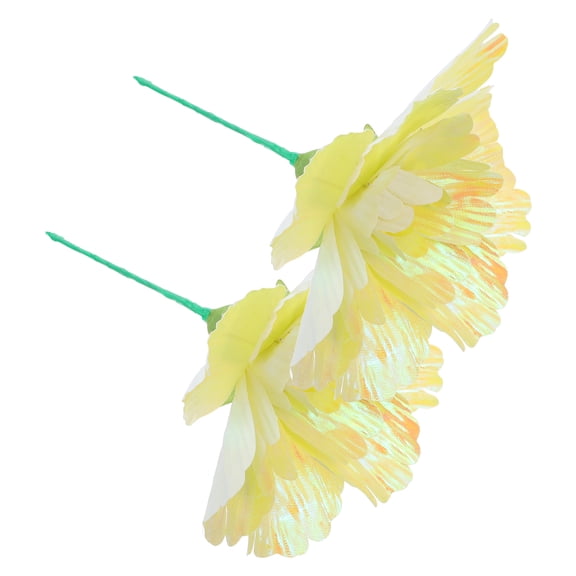 Luxshiny 2Pcs Artificial Yellow Peony Flowers for Centerpieces and Floral Arrangements