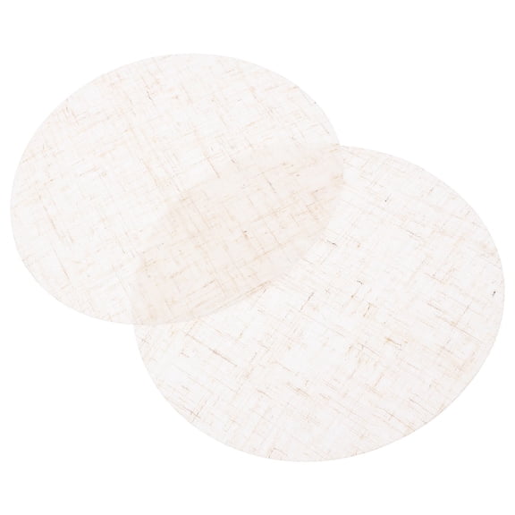 Luxshiny 2Pcs Beige Cloth Lampshade Diffuser Cover Soft Light Shield for Various Round Light Fixtures
