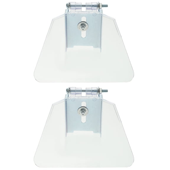 Luxshiny 2Pcs Bench Guard Cover Kit with Stainless Steel and ABS for Dust Proof Home Workshop
