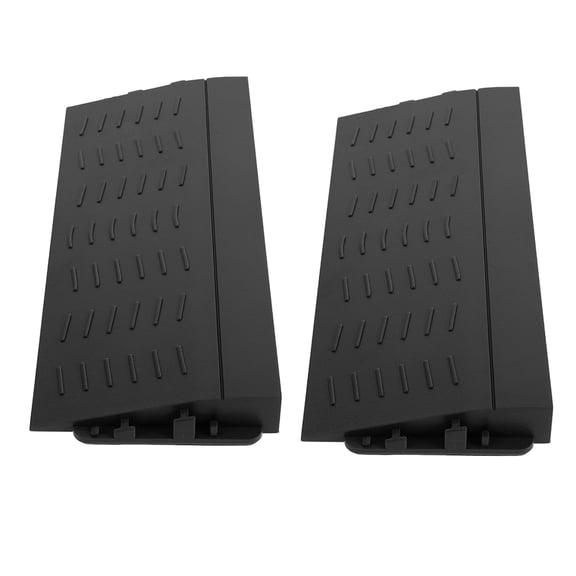 Luxshiny 2Pcs Black Door Threshold Strip Plastic Slip Resistant For Robot Vacuum Home