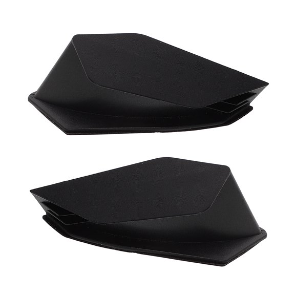 Luxshiny 2Pcs Black Motorcycle Side Winglets ABS Plastic Decorative Fairing Wings for Improved Riding Safety