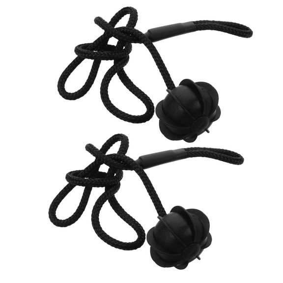Luxshiny 2Pcs Rear Trunk Storage Tray Strap Black Plastic Car Parcel Shelf Cord