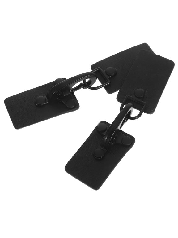 Stylish Black Metal Toggle Clasps for Clothing Accessories and Decor 2Pcs
