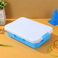 thumbnail image 1 of Luxshiny 2Pcs Blue Handheld Sandbox with Lid ABS Plastic Portable Storage Box, 1 of 5