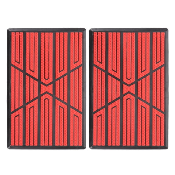 Luxshiny 2Pcs Car Pedal Mat Auto Floor Mat Protection Patch Red PVC Repair