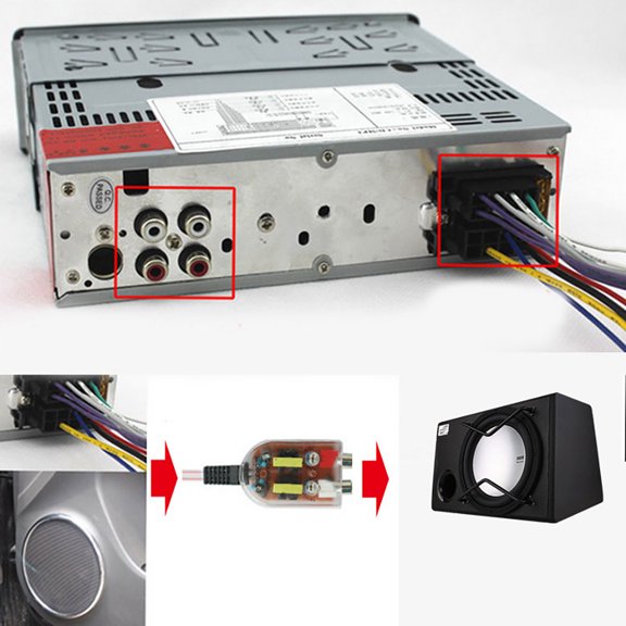 Luxshiny 2Pcs Car Sound Frequency Converting Accessory High to Low Frequency for Car Easy Install