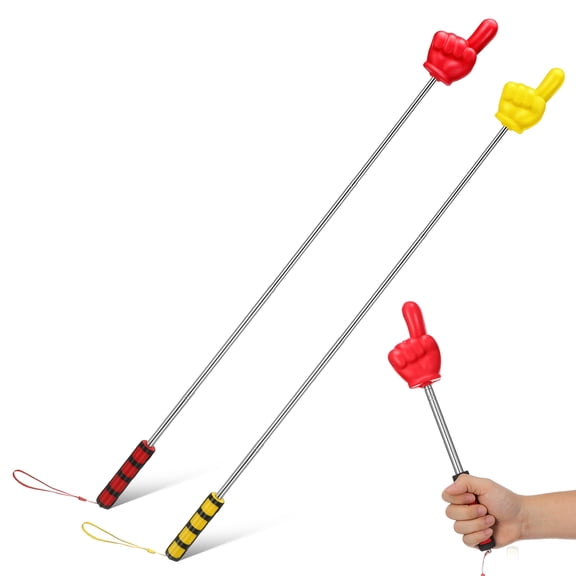 Luxshiny 2-Pack Extendable Classroom Pointer Sticks with Soft Comfortable Grip for Teaching and Presentations
