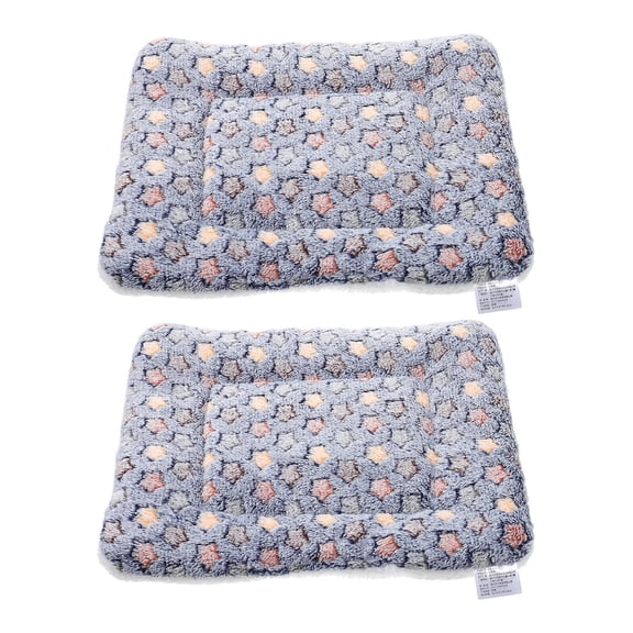 Luxshiny 2Pcs Comfortable Dog Sleeping Pad Warm Pet Floor Blanket for Indoor and Travel Use