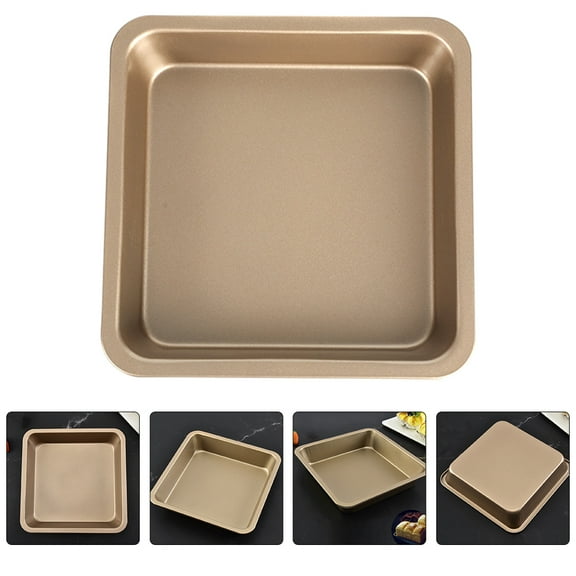 Luxshiny 2Pcs Deep Baking Pan Carbon Steel for Professional Bakers Cooking