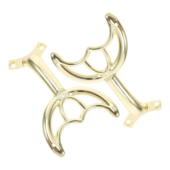 Luxshiny 2Pcs Fan Blades Arms Support Rods for Ceiling Fan Replacement in Golden Alloy for Home Use