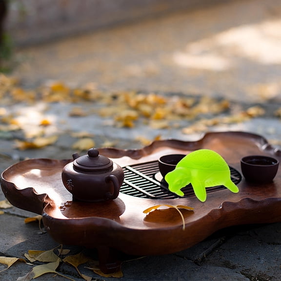 Luxshiny 2Pcs Green Silicone Turtle Tea Infuser Animal Shape Loose Leaf Tea Filter Flexible