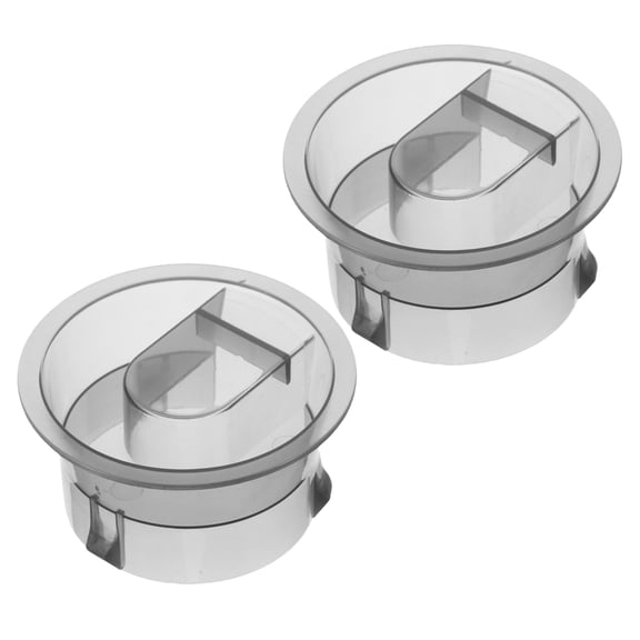 Luxshiny Water Pitcher Lids, Grey Plastic, Leakproof Seal, Versatile Compatibility, 2Pcs