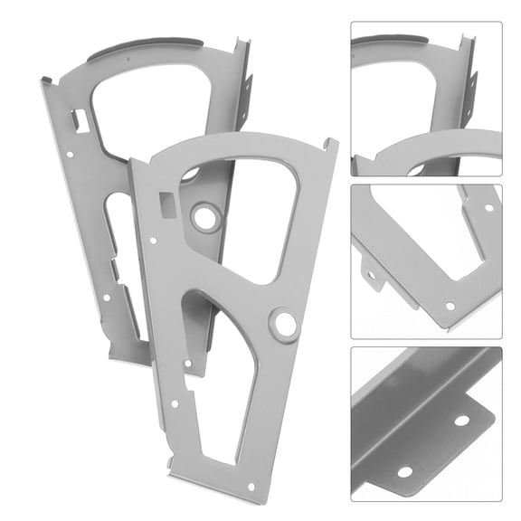 Luxshiny 2Pcs Heavy Duty Stainless Steel Shoe Drawer Cabinet Hinges Easy Install Grey