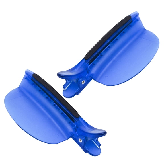 Luxshiny 2Pcs Hair Highlight Partition Clip Plastic Blue For Hair Extensions Women Salon Use