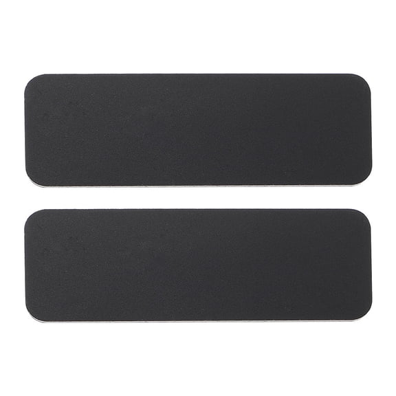 Luxshiny 2Pcs Hard Plastic Name Badge Black PVC Material with Pin for School Office Or Coffee Shop Use