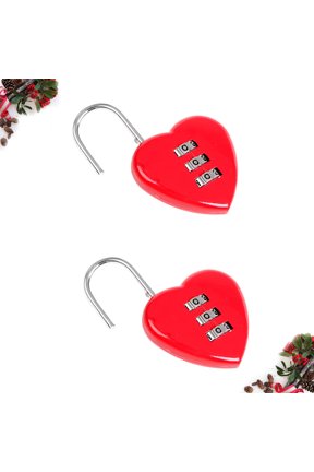 2-Pack -Shaped Combination Locks for Luggage, Backpacks, Gym Lockers, Travel and Security
