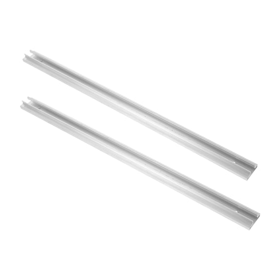 Luxshiny 2Pcs Heavy Duty Aluminum Pegboard Rail for Wall Mounted Shelf Support and Retail Display