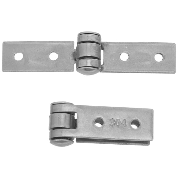 Luxshiny 2-Pack Heavy Duty Stainless Steel Hinges for Frameless Folding Window Installation and Replacement Hardware