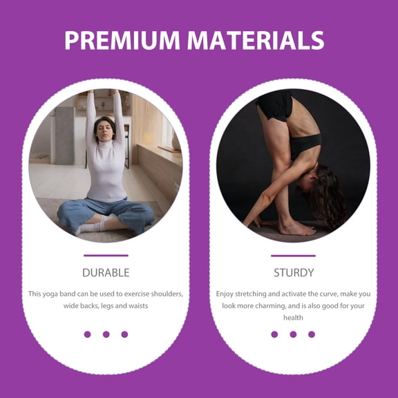 Luxshiny 2Pcs Multi Function Fitness Band for Yoga Training and Household Workout Accessories