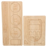 Luxshiny 2-Pack Jewelry Bead Board Tray with Non- Felt and Multiple Compartments for Bracelet Making