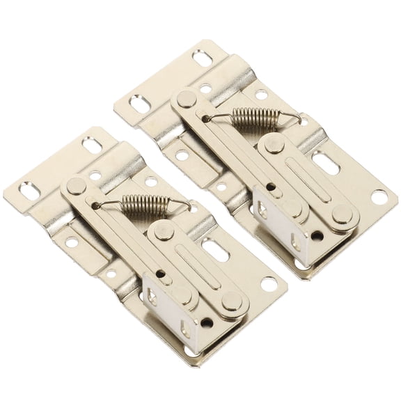 Luxshiny 2Pcs Kitchen Sink Base Tip Out Tray Hinges 45 Degree Rust Resistant Iron Plated Silver Finish