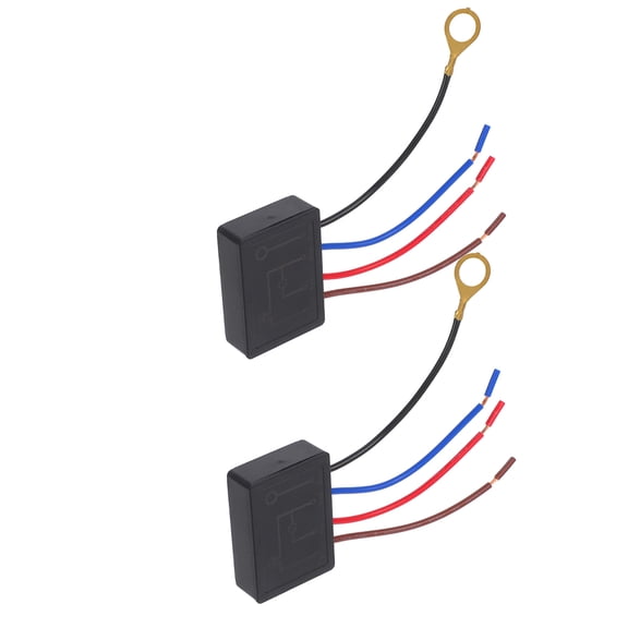 Luxshiny 2-Pack LED Dimmer Control Module Black with 4-Level Sensitive Sensor for Lighting