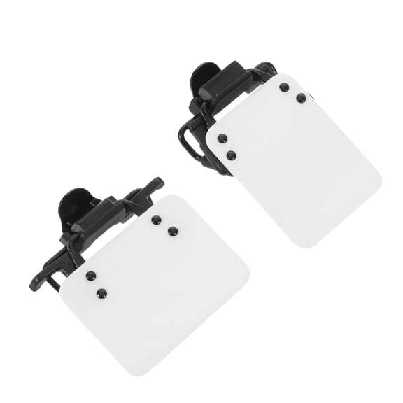 Luxshiny 2Pcs Universal Compatibility White Occluder Clip Patch for Shooting Glasses