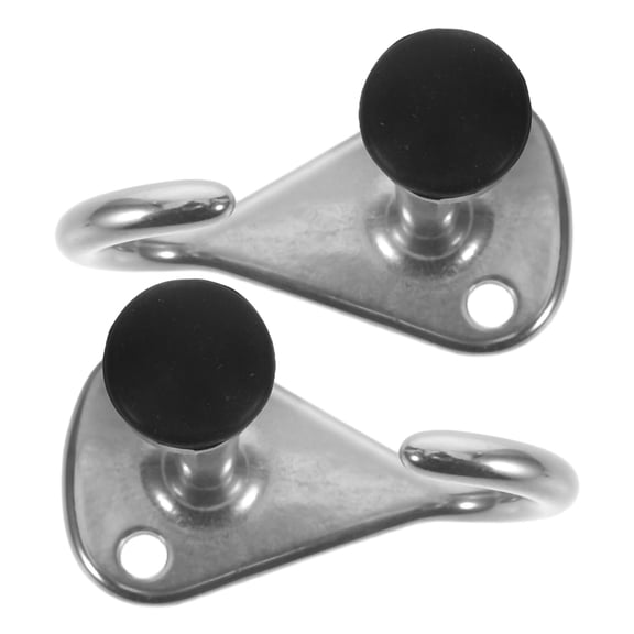 Luxshiny 2Pcs Outdoor Stainless Steel Door Stopper Heavy Duty with Holder Hook