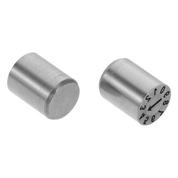 Luxshiny 2-Pack Metal Date Stamps with Construction and Smooth Number Alignment for Office, Industrial, and Craft Use