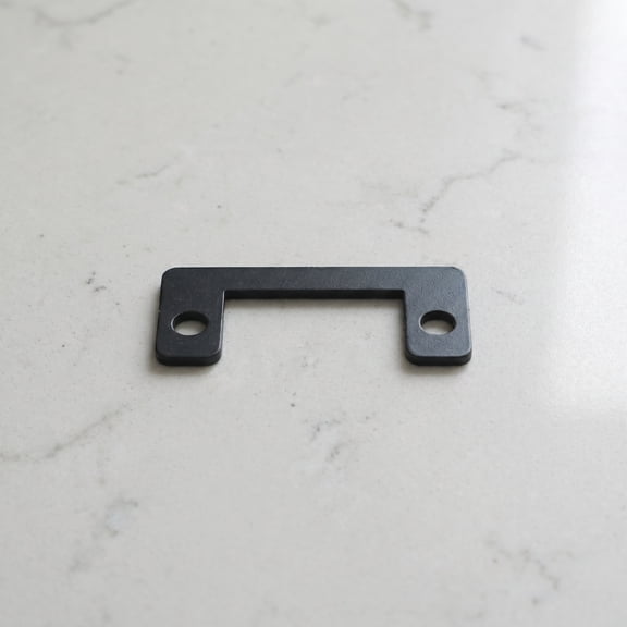Luxshiny Security Door Bolt Plate Black Metal for Electronic Locks 2Pcs