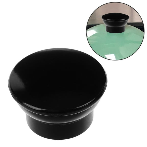 Luxshiny 2Pcs Metal Kettle Lid Knobs Black Replacement Handles for Whistle Pan and Teapot