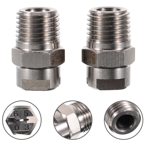 Luxshiny 2-Pack Fan Shaped Misting Nozzles for Agricultural and Industrial Use, Ideal for Farmers and Outdoor Cooling