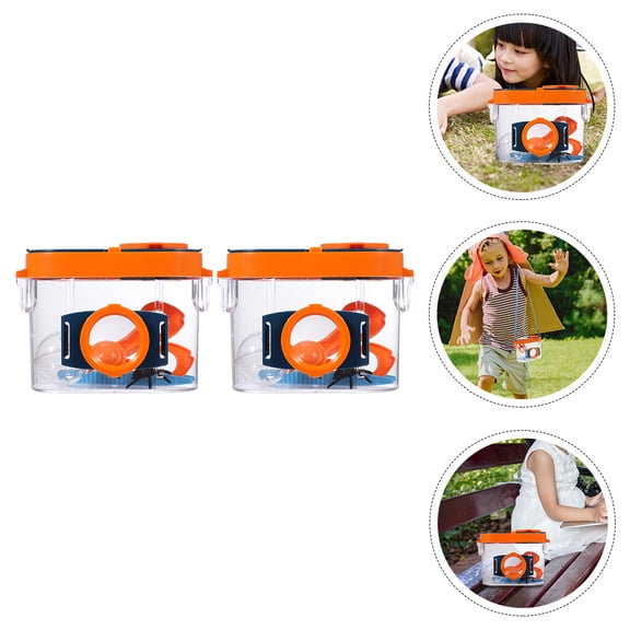 Luxshiny Insect Container Insect Viewer Multicolor 2Pcs for Children