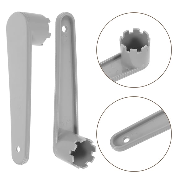 Luxshiny 2Pcs Paddleboard Valve Wrench Kit 6 and 8 Tooth ABS Tool for Boat Valve Repair