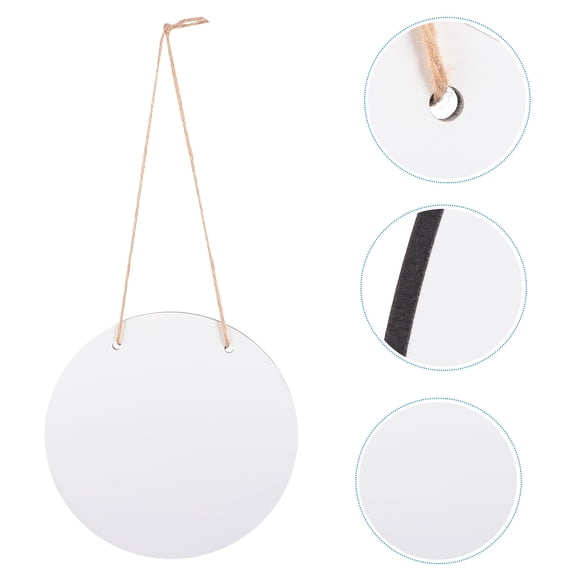 Luxshiny 2Pcs Paintable Ornaments Wood for Back Door and Wall Home Decoration