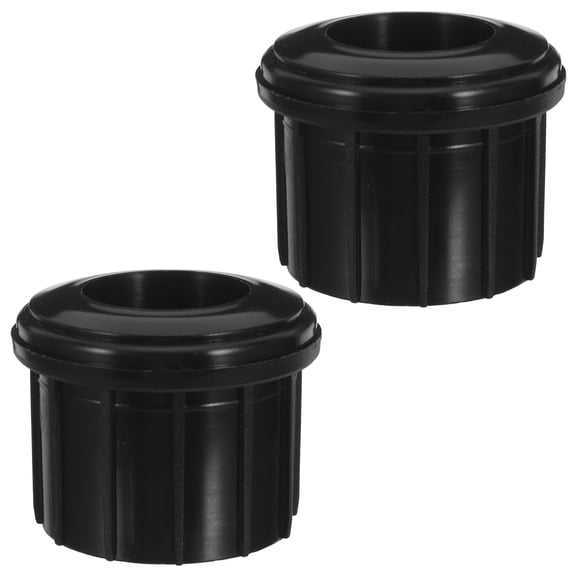 Luxshiny 2Pcs Patio Umbrella Base Plastic Insert for Outdoor Stand Hole Cover Black Compatible with Parasol Poles
