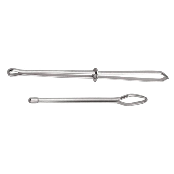 Luxshiny 2Pcs Plated Silver Sewing Threader Tool Elastic Ribbon Insert Tool for DIY Crafts and Waistband Adjustment