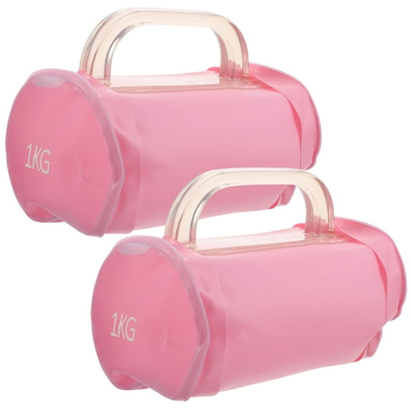 Luxshiny 2Pcs Portable Dumbbells Adjustable Weight for Outdoor Fitness Training