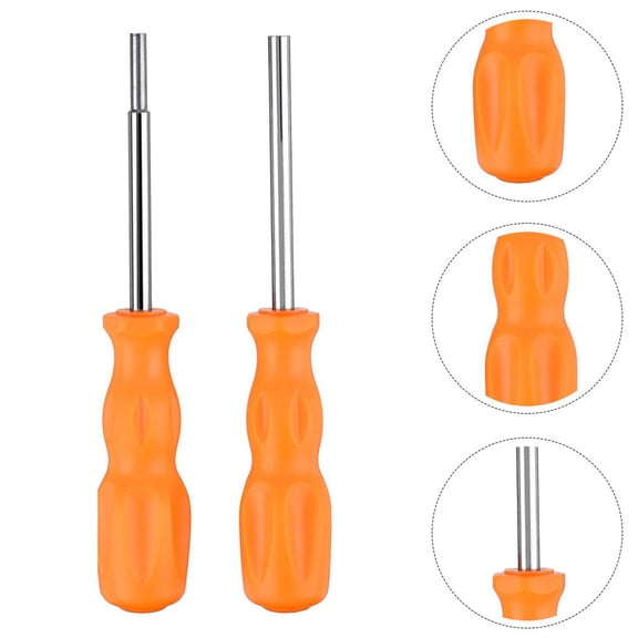 Luxshiny 2Pcs Portable Orange Console Repair Screwdriver Kit with Durable Bits for Game Console Maintenance