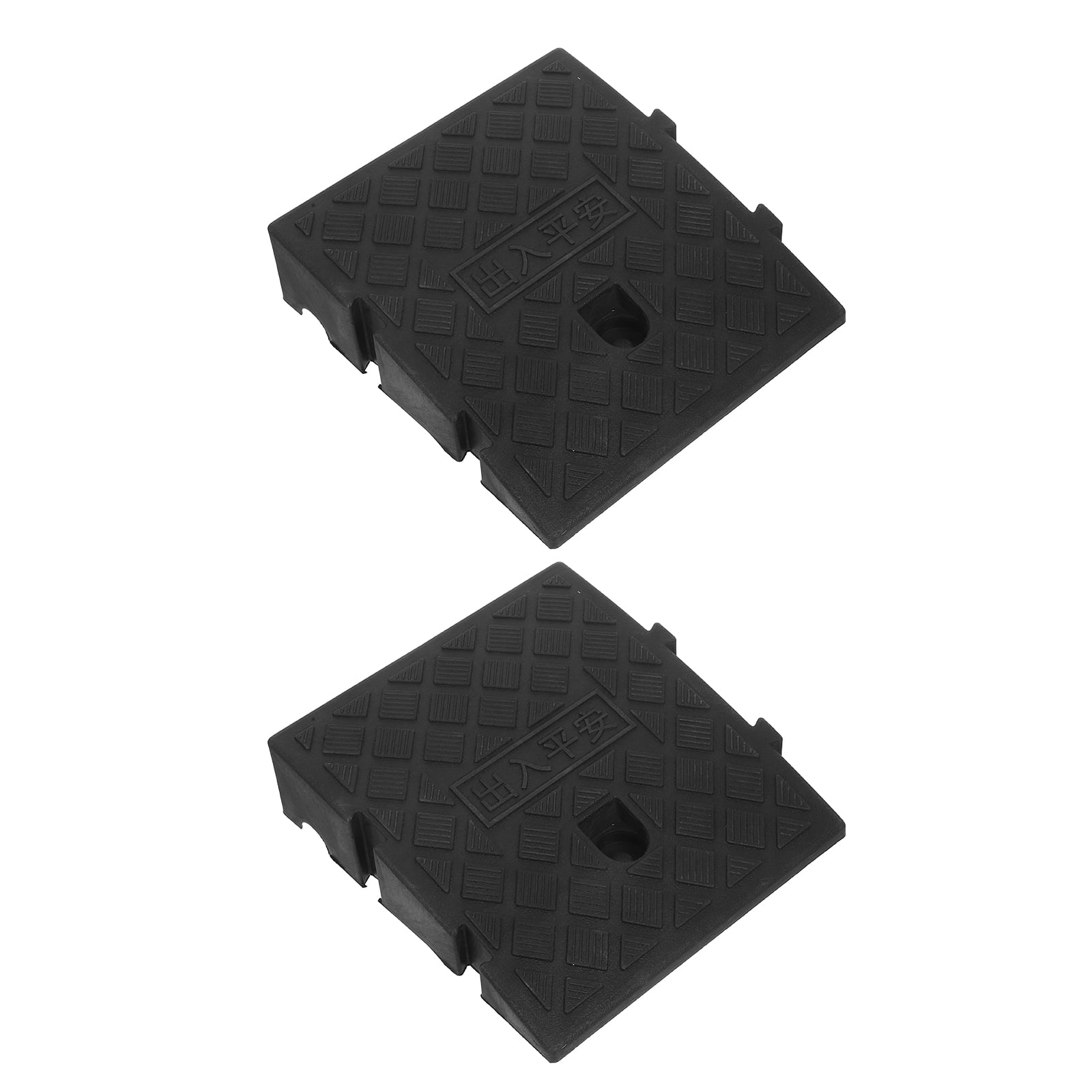 Luxshiny 2Pcs Portable Plastic Wheelchair Ramps with Modular ...