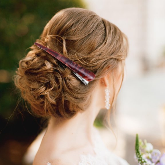 Luxshiny 2Pcs Assorted Color Hair Clips for Professional Hairdressing Use