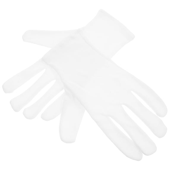 Luxshiny 2Pcs Durable White Protective Gloves for Gardening and Household Use