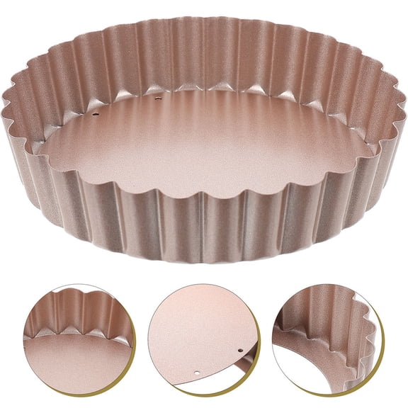 Luxshiny Set of 2 Non-Stick Quiche Pans for Baking, Home Use Bakeware Perfect for Cooking with Friends