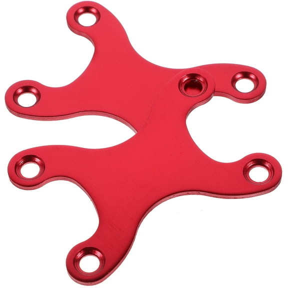 Luxshiny 2Pcs Lightweight Aluminum Skateboard Bridge Support Gasket Red